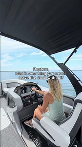 Boaters: What's One Thing You Never Leave the Dock Without? #boating #lakelife #boatday