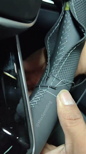 DIY install done right—clean fit, premium feel🔥 #automobile #car #steeringwheelcover #tutorial