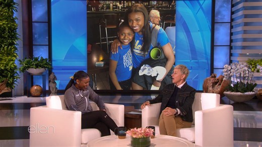 Nia’s incredible gymnastics routine went viral in 2020 so of course I needed to see it in person. #ViralMomentTBT | Ellen DeGeneres