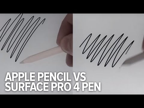 Apple Pencil vs Surface Pro 4 Pen Tracking Speed Compared