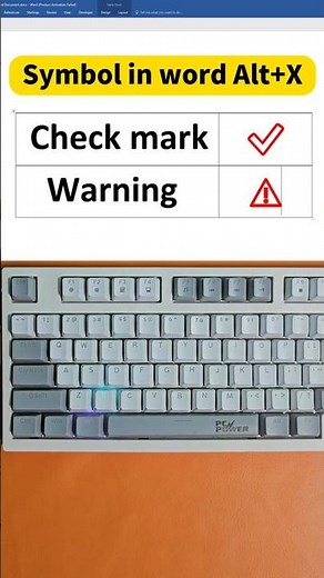 Warning symbol in word #shorts #msword #viral