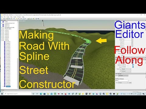 Giants Editor Tutorial Making Roads With Spline Street Constructor Follow Along On My Map