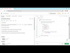 20. Valid Parenthesis | Leetcode | Stack | DSA