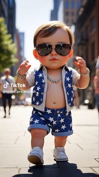 Stylish Baby Dance Celebration on City Streets