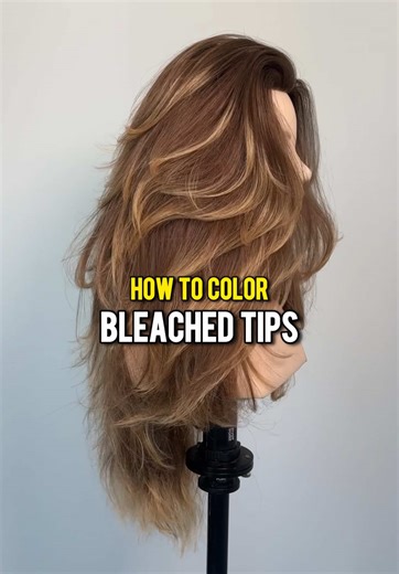 How to Achieve Bleached Tips on Brown Hair
