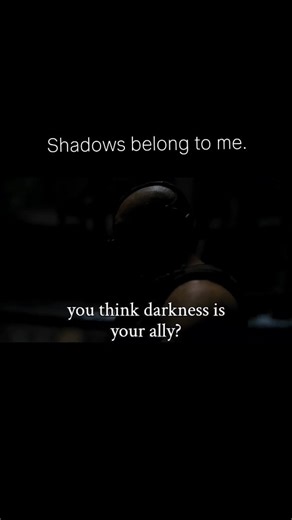 daily content on Instagram: "This iconic quote comes from the 2012 film The Dark Knight Rises, spoken by the character Bane (played by Tom Hardy) to Batman. It highlights Bane's belief that while Batman "adopted" the darkness, Bane was born and molded by it, ultimately claiming that the shadows belong to him. [bane quote, dark knight rises dialogue, born in darkness, forged by hardship, villain dominance quote, suffering builds power, darkness philosophy, batman bane speech]"