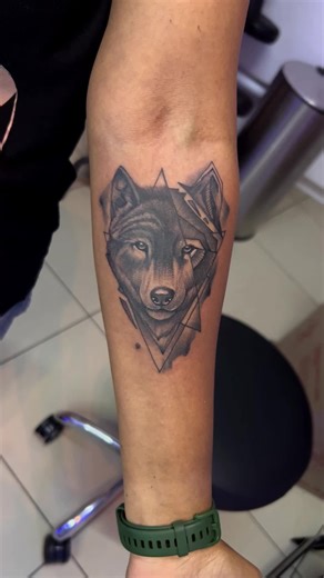 Check out this stunning wolf tattoo! 🐺 It’s her spirit animal, and she was thrilled with how it turned out ✨ #wolftattoo #wolftattoodesign #wolf #blackandgreytattoo #blackandgreytattooartist #blakeinktattoos #capetowntattoos #tattooartist #blackandgreyink #tattoolife #fyp #fypp #fypviral #fypシ゚viral🖤tiktok