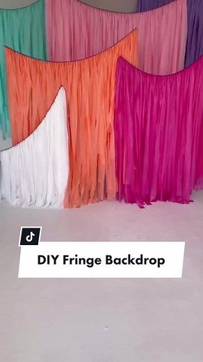 DIY Fringe Backdrop for Party Decor