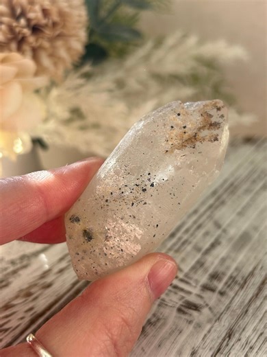 Anatase / Hematite Included Quartz Point - Etsy