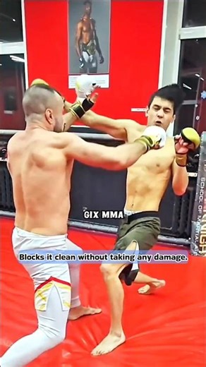 Cleanest Forearm Block Ever 🔥 #Shorts #MMA
