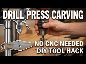 This Drill Press Wood Carving Trick is a Game Changer