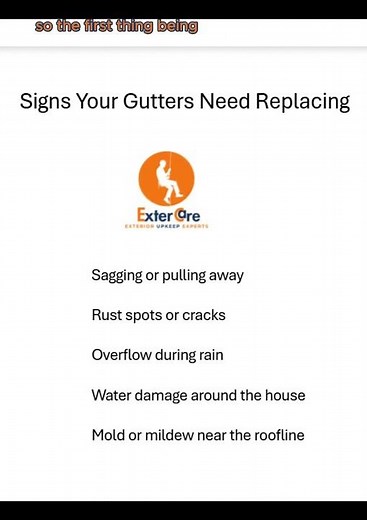 Signs Your Gutters Need Replacing