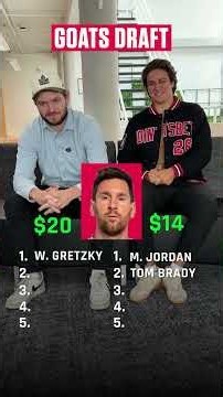 Who had the better team ❓ Drafting sports GOATs with $30