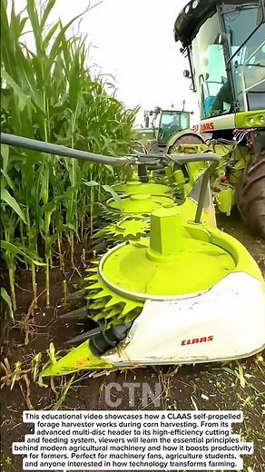 CLAAS Forage Harvester in Action! 🌽💥 | Educational Farming Machinery Video