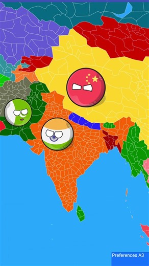 पाकिस्तान ने किया भारत के साथ गद्दारी ! ❤️😶 !! ❤️🎯 #countryballs#map#india
