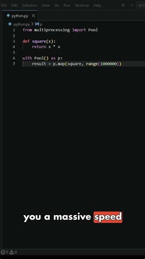 Stop using 1 core in Python, use all 🤯 #shorts