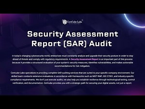 Security Assessment Report (SAR) Compliance Audit | Strengthen Your Cyber & Data Security Posture