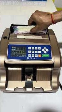 Elcons 1025T Gold Cash Counting Machine Demo | 1000 Notes/Min with Fake Note Detection