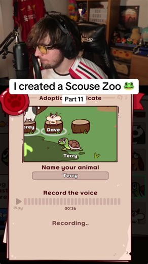 Scottie Toad: The Best Name in My Scouse Zoo