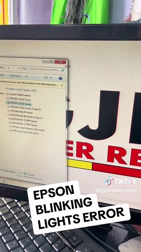 Fix Epson Printer Blinking Lights Error