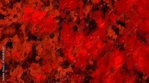 Red blood background with abstract textures and liquid ripple effects, perfect for horror, medical, or artistic digital design themes
