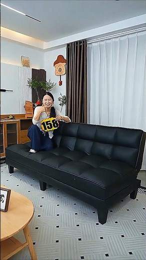 Modern Foldable Sofa Bed Space Saving Design #sofabed #spacesaving #shortsfeed