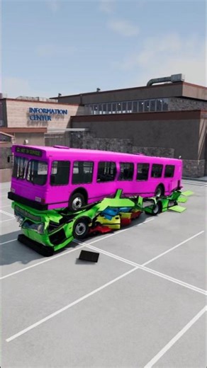 Rainbow Car Drop Test #2 - BeamNG.drive #beamngdrive