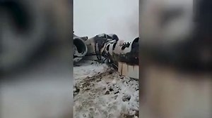 Video: US Air Force emblem seen on the side of crashed aircraft in Afghanistan