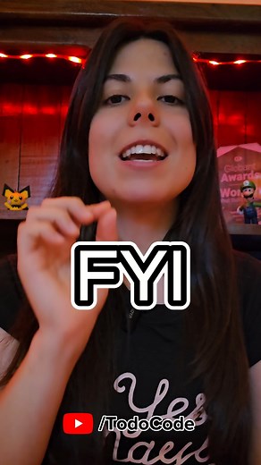 TodoCode on Instagram: "¡Seguro te habrás topado con siglas o palabras que desconocés su verdadero significado! Hoy analicemos el significado de #FYI o mejor conocida como FOR YOUR INFORMATION (para tu información) #github #javascript #coding"