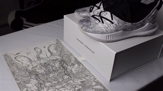 My Drawings on a Custom Shoe