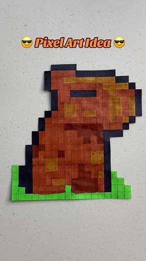 Respuesta a @esmeralda19931 Capibara Pixel Art 😎 #capybara #pixelart #pixelartideas #followme #fyp #fivenightsatfreddy #fyp