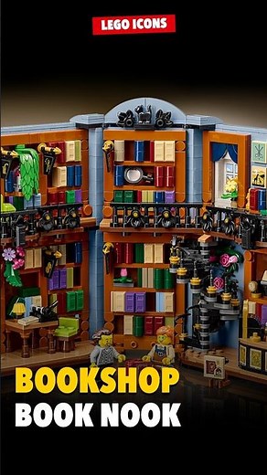 LEGO Icons Bookshop Book Nook Revealed — 1,690-Piece Bookshelf Display | Icons Set #11379
