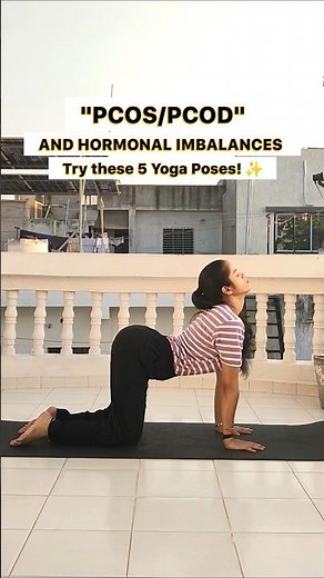 5 Yoga Poses to Balance Hormones & Fix PCOS/PCOD ✨ || #PCOS #PCOD #HormonalImbalance #WomensHealth