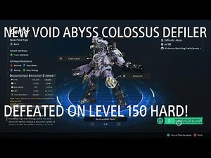 The First Descendant: The New Void Abyss Colossus Defiler Defeated Level 150 Hard!