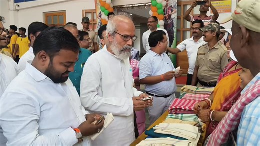 Every Indian has an emotional connect with the #Charkha. It was a symbol of our freedom struggle and remains a symbol of hope and empowerment. | Pratap Chandra Sarangi