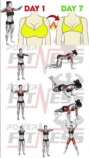7 Day Workout Challenge To Reduce Breast Size [How To Lose Breast Fat In 7 Days] By Power Fitness