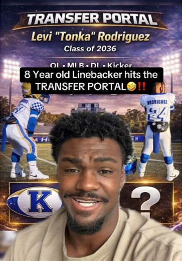 This 8 year old just hit the PORTAL🤣 #football #sportscommentarytiktokcontest #joshsmoore #youthfootball #transferportal