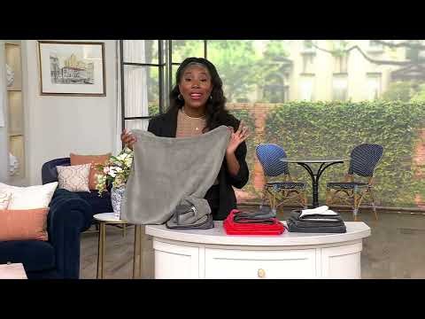 Kochblume Two- Tone Microfiber Kitchen Towels 3-Piece Set on QVC