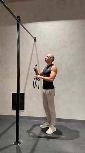 Triceps Pushdown with Resistance Bands