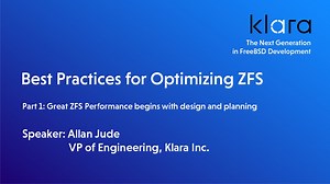 Klara Inc - Best Practices for Optimizing ZFS
