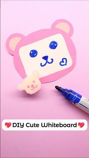 How to Make a Cute Mini Whiteboard / Easy DIY / Paper Craft Stationery Idea #papercraft
