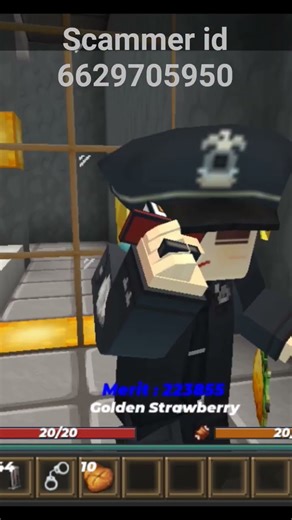 guys take a look this scammer in jailbreak and blockman go