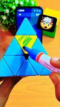 Solving Pyraminx Cube 🤯 #viral #rubikscube #solving #shorts 🤩🤩