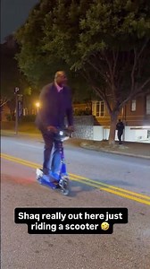 Shaq riding a scooter in ATL like it’s nothing 😂