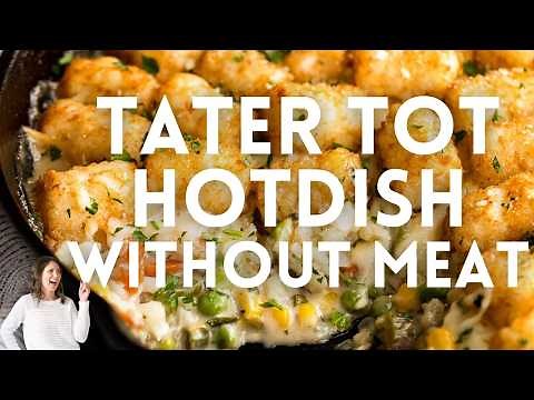 Meatless Tater Tot Hotdish Casserole (Quick & Easy!)