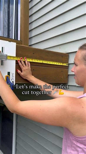 Struggling to make accurate cuts 😰?? Take your time to measure, and yes, measure to the nearest 16th (or 32nd) for the most precise measurement. After you mark on your board, double check your measurement again. Ever heard of “measure twice, cut once?” It’s kind of an annoying phrase, but it’s true. It’s tough to fix a cut that’s too short. Then once you’ve made your mark, take your time aligning your blade to your cut mark, and make sure the blade is on the outside of the cut! Then, put it in 