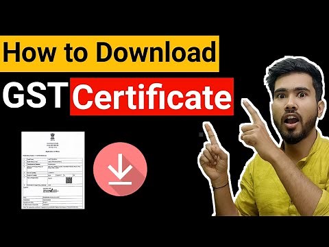 How to download GST Registration certificate from gst portal | Download GST REG-06 certificate |