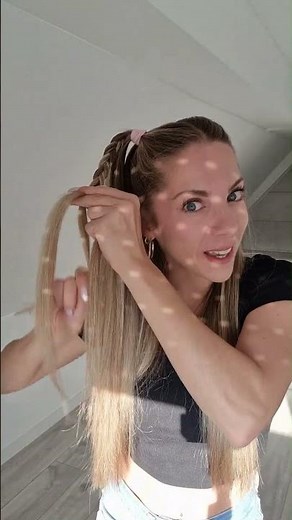 🖤 ASTUCE COIFFURE *VRAIMENT* RAPIDE & FACILE pour les cours !! #coiffure #hairstyle ##cheveux