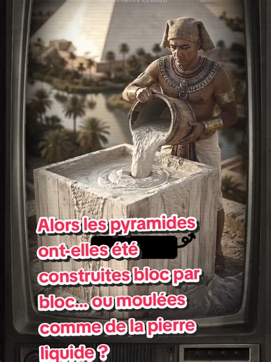 Et si les pyramides n’avaient pas été construites en tirant d’énormes blocs de pierre… mais en versant une sorte de pierre liquide ?Pendant longtemps, on nous a expliqué que des milliers d’ouvriers transportaient d’immenses blocs avec des cordes et des rampes. Mais une théorie moderne propose une idée différente : et si les anciens Égyptiens avaient inventé une forme primitive de béton ? C’est ce qu’on appelle la théorie des géopolymères. Selon cette hypothèse, les bâtisseurs auraient pris du ca