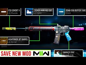 MW2 CUSTOM MODS (Save Class) "New" Attachments Feature! (Modern Warfare 2)